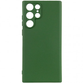  Lakshmi Silicone Cover Full Camera (A) Samsung Galaxy S24 Ultra  / Dark green 3