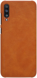 - Nillkin Qin Leather Case Samsung Galaxy A70 Brown 4