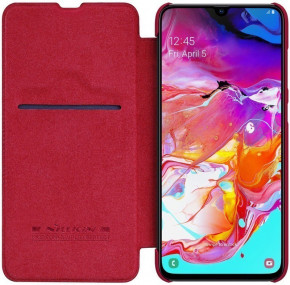 - Nillkin Qin Leather Case Samsung Galaxy A70 Red 4