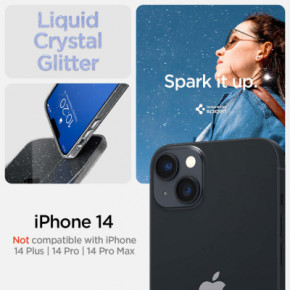  Spigen Apple iPhone 14 Liquid Crystal Glitter Rose Quartz (ACS05035) 3