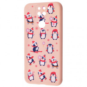  TPU  Wave Fancy Xiaomi Redmi Note 9 / Redmi 10X Penguins / Pink sand (0)