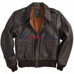  Alpha Industries A-2 Leather // 3XL 