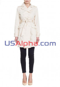  Ladies Cotton Military Trench L 