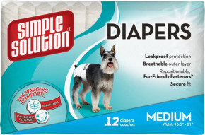     Simple Solution Disposable Diapers Medium 12  (ss10584)