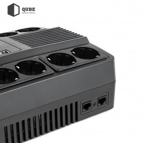  (UPS)  -  Qube AIO 1050, 1050VA/600W, LCD, 8 x Schuko, RJ-45, USB (QBAIO1050) 7