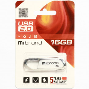 - Mibrand USB2.0 Aligator 16GB White (MI2.0/AL16U7W) 3