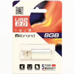 - Mibrand USB2.0 Cougar 8GB Silver (MI2.0/CU8P1S) 3