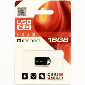- Mibrand USB2.0 Hawk 16GB Black (MI2.0/HA16M1B) 3