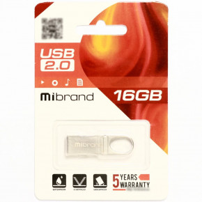 - Mibrand USB2.0 Irbis 16GB Silver (MI2.0/IR16U3S) 3