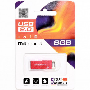 - Mibrand USB2.0 hameleon 8GB Red (MI2.0/CH8U6R) 3