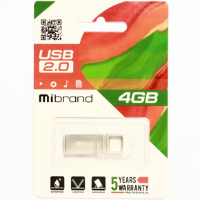 - Mibrand USB2.0 Shark 4GB Silver (MI2.0/SH4U4S) 3