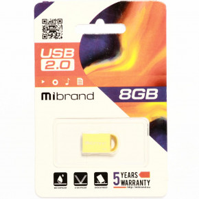- Mibrand USB2.0 lynx 8GB Gold (MI2.0/LY8M2G) 3