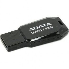 USB   A-DATA 16GB DashDrive UV100 Black USB 2.0 (AUV100-16G-RBK)