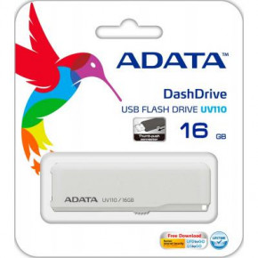  USB   A-DATA 16GB UV110 White USB 2.0 (AUV110-16G-RWH) (2)