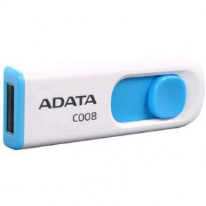 USB   A-DATA 64GB C008 White+Blue USB 2.0 (AC008-64G-RWE)