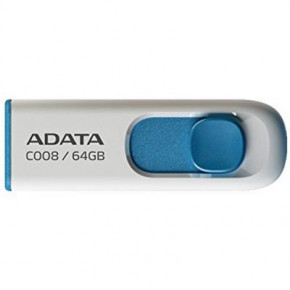 USB   A-DATA 64GB C008 White+Blue USB 2.0 (AC008-64G-RWE) 4