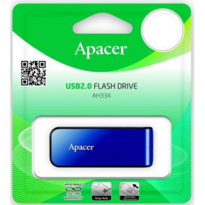 USB   Apacer 16GB AH334 blue USB 2.0 (AP16GAH334U-1) 6