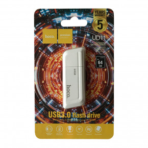  USB Hoco UD11 Wisdom USB 3.0 64Gb white