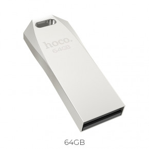  USB Hoco UD4 Intelligent high speed  64Gb silver 3