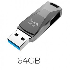   USB Hoco UD5 Wisdom high-speed USB 3.0 64Gb black (0)