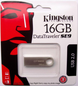 - Kingston DataTraveler SE9 16Gb Silver
