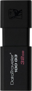 USB Flash Kingston DataTraveler 100 G3 USB 3.0 32Gb Black #I/S