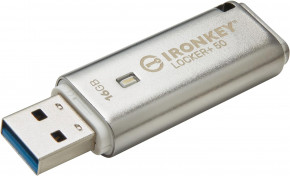    Kingston 16GB IronKey Locker+ 50 Silver (IKLP50/16GB) (2)