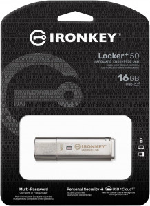    Kingston 16GB IronKey Locker+ 50 Silver (IKLP50/16GB) 5