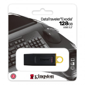  - USB3.2 128GB Kingston DataTraveler Exodia Black/Yellow (DTX/128GB) (2)