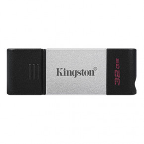 - USB3.2 32GB Type-C Kingston DataTraveler 80 Grey/Black (DT80/32GB)