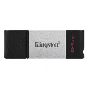 - USB3.2 64GB Type-C Kingston DataTraveler 80 Grey/Black (DT80/64GB)