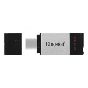 - USB3.2 64GB Type-C Kingston DataTraveler 80 Grey/Black (DT80/64GB) 4