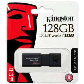 USB   Kingston 128GB DT100 G3 Black USB 3.0 (DT100G3/128GB) 6