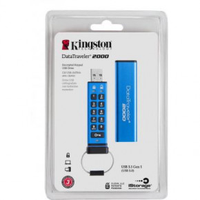 USB   Kingston 16GB DT 2000 Metal Security USB 3.0 (DT2000/16GB) 4