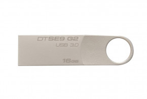 USB   Kingston 16GB DataTraveler SE9 G2 Metal Silver USB 3.0 (DTSE9G2/16GB) 6