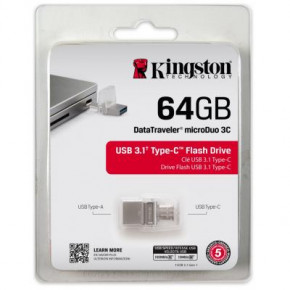 USB   Kingston 64GB DataTraveler microDuo 3C USB 3.1 (DTDUO3C/64GB) 8