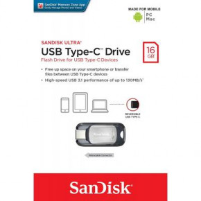 USB   SANDISK 16GB Ultra Type C USB 3.1 (SDCZ450-016G-G46) 6
