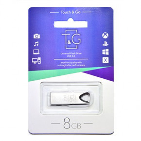  USB 8GB T&G 117 Metal Series Silver (TG117SL-8G)