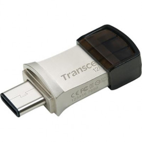 USB   Transcend 128GB JetFlash 890 Silver USB 3.1/Type-C (TS128GJF890S) 3