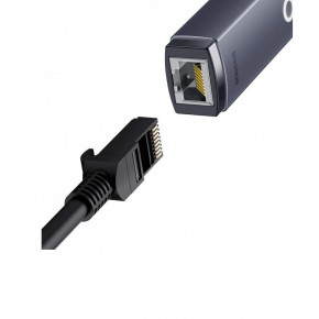 USB- Baseus Ethernet Adapter USB-A to RJ45 LAN Port Black (WKQX000001) 5