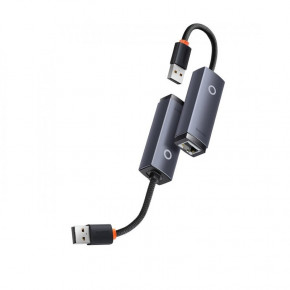 USB- Baseus Ethernet Adapter USB-A to RJ45 LAN Port Black (WKQX000001) 6