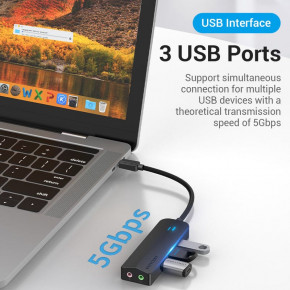  USB 3.1 Type-C -> 3xUSB 3.0+MicroUSB+3.5mm Sound Adapter  Vention (TGQBB) 5