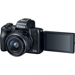   Canon EOS M50 + 15-45 IS STM + 22 STM Double Kit Black (JN632680C055) 3