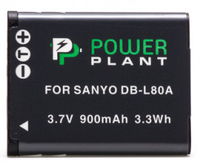 A PowerPlant Sanyo DB-L80, D-Li88 900mAh