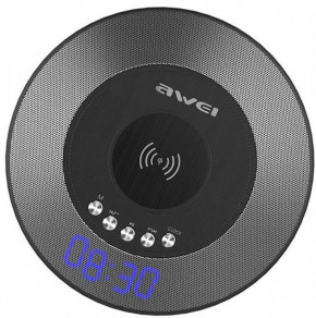   Awei Y290 Bluetooth Speaker-Wireless Charger Black