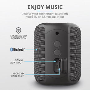    Trust Caro Compact Bluetooth Speaker Black (23834) (3)