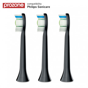     Philips - ProZone Premium-Diamond (for Philips) Medium Black 3pcs 3