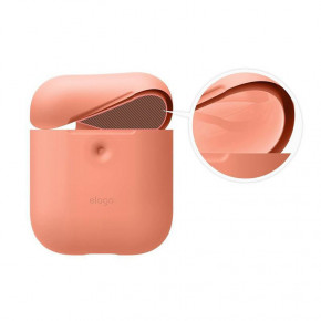    Elago A2 Silicone Case Peach  Airpods with Wireless Charging Case (EAP2SC-PE)