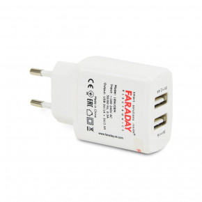   Faraday Electronics 18W/OEM  2 USB  5V/1A+2.4A 3