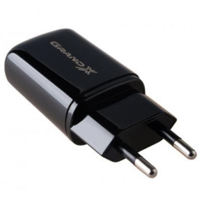   Grand-X CH-15UMB (5V/2,1A + DC cable 2,4 USB -> Micro USB 1m) Black (CH-15UMB) 6